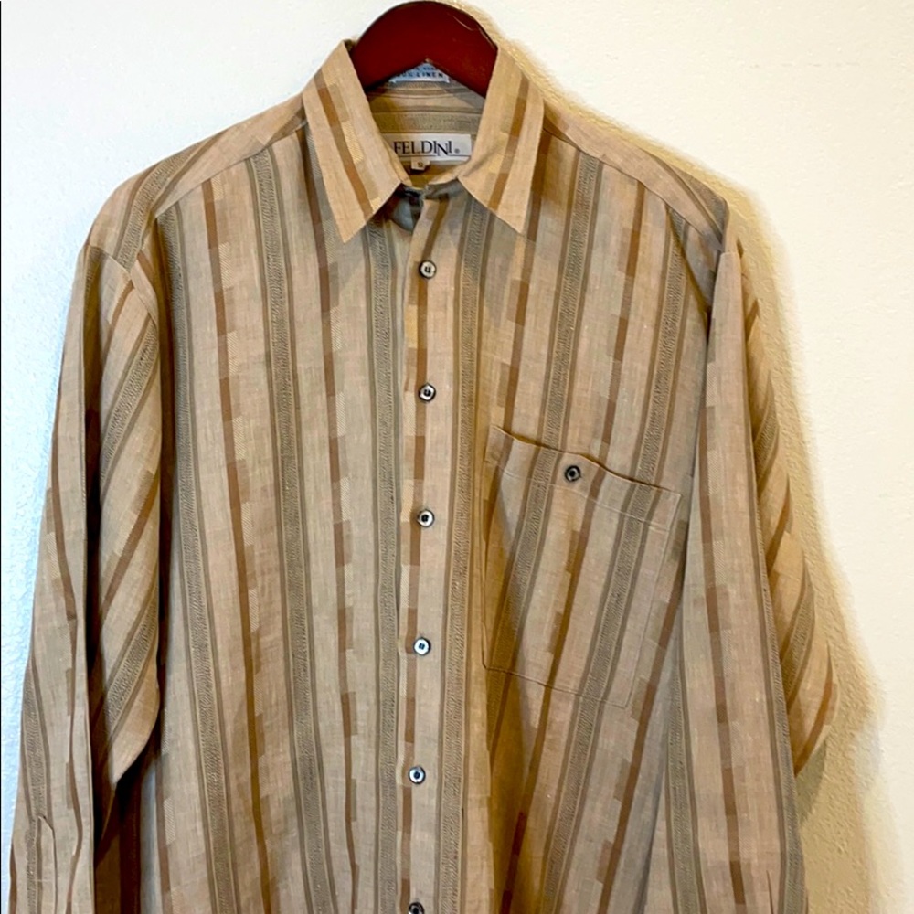 Fellini Men’s Long Sleeve Button Down Shirt Small